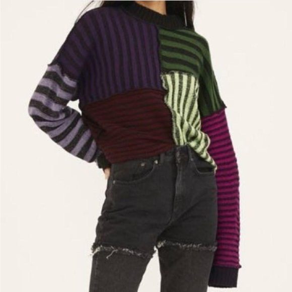 The Ragged Priest Patchwork Sweater - Picture 2 of 6